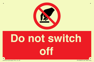 Do not switch off 